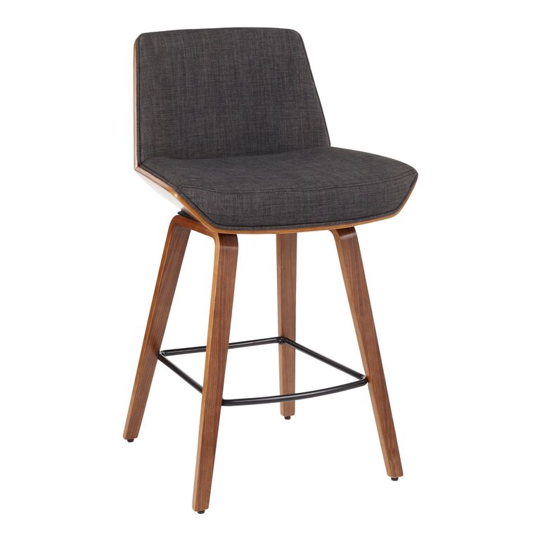 Joel Mid Century Upholstered Counter Stool image number 1