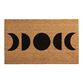 Black and Natural Moon Phases Coir Doormat image number 0