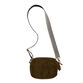 Olive Green Suede Crossbody Bag With Interchangeable Strap image number 1