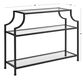 Milayan Bronze Metal and Glass Console Table image number 3