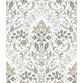 Taupe And Gray Persian Damask Peel And Stick Wallpaper image number 0