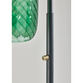 Darcie Emerald Green Glass Cylinder and Brass Floor Lamp image number 4