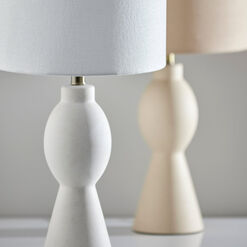 Ciero Ceramic Speckled Monochrome Table Lamp