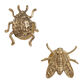 Antique Brass Metal Garden Insect Wall Hooks 2 Pack image number 2