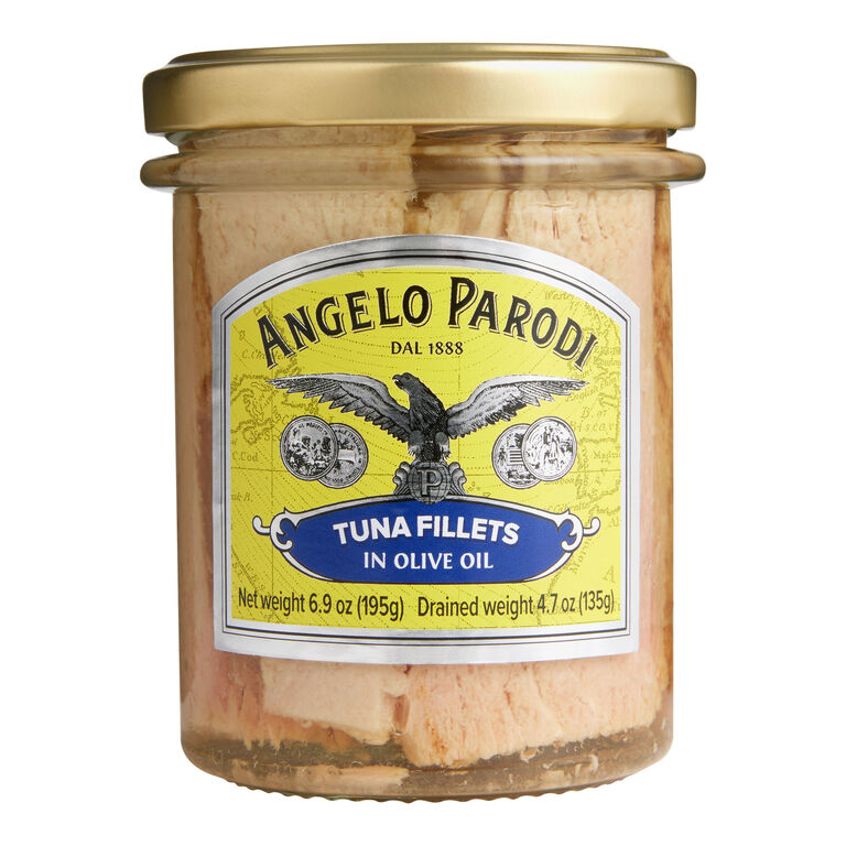 Angelo Parodi Yellowfin Tuna Fillets in Olive Oil Jar image number 1