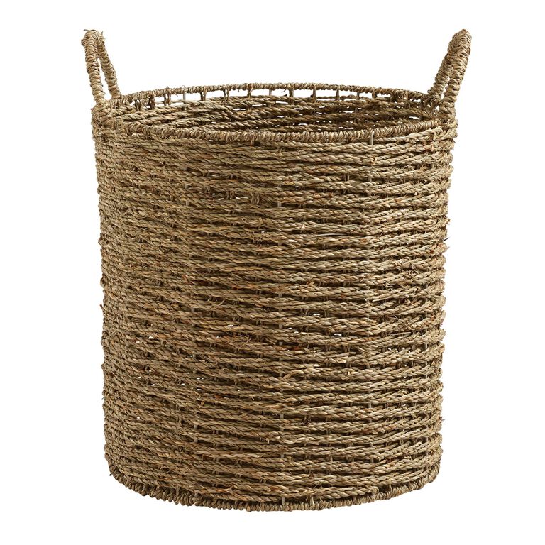 Trista Natural Seagrass Tote Basket image number 1