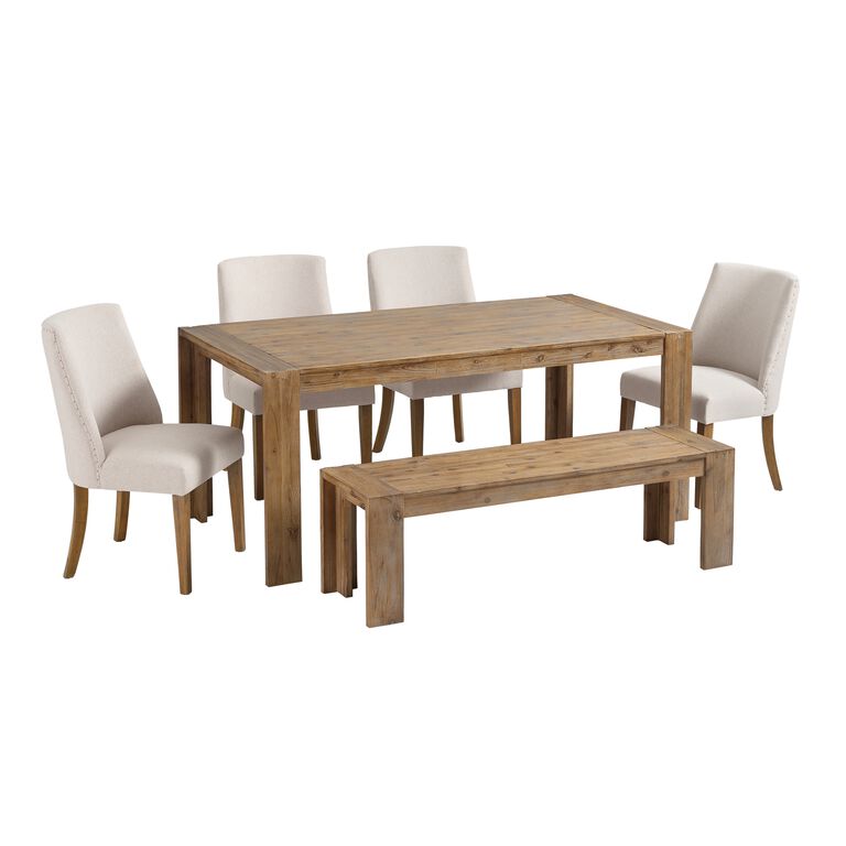 Finn Natural Wood Dining Table image number 6