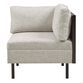 Cosmo Oatmeal Modular Sectional Corner End Chair image number 2