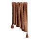 Terracotta Knit Throw Blanket image number 0
