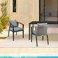 Lamia Metal and All Weather Outdoor Dining Chair 2 Piece Set image number 1
