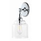 Lansor Chrome And Glass Wall Sconce image number 0