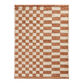 Two Tone Checkered Handwoven Wool and Cotton Area Rug image number 0