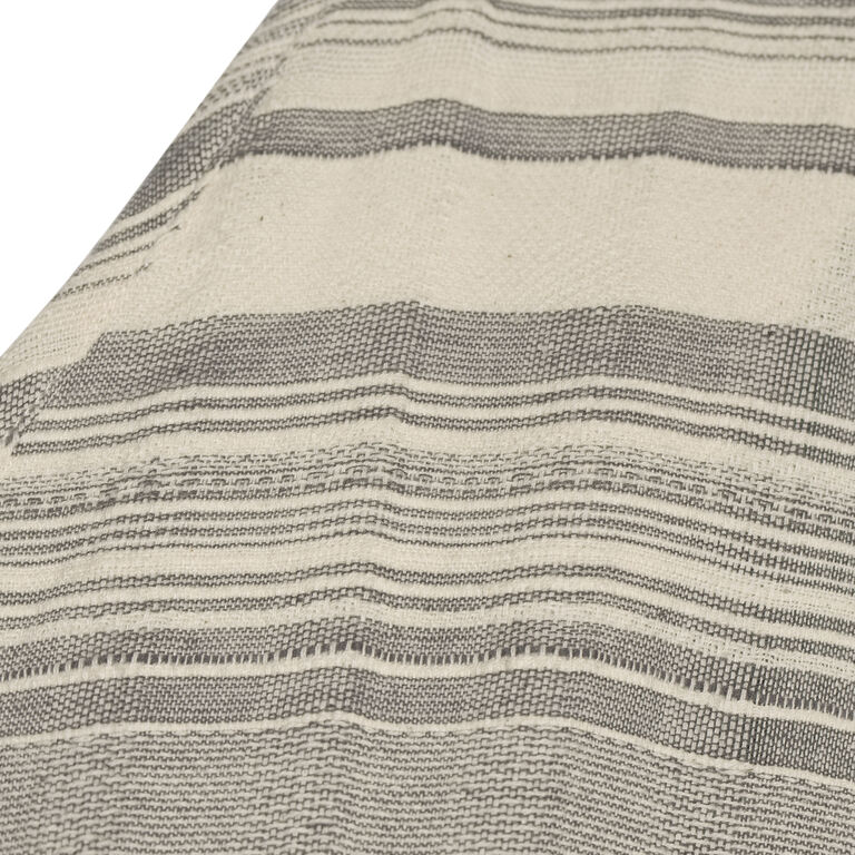 Gray And Ivory Stripe Mira Kaftan Dress image number 2