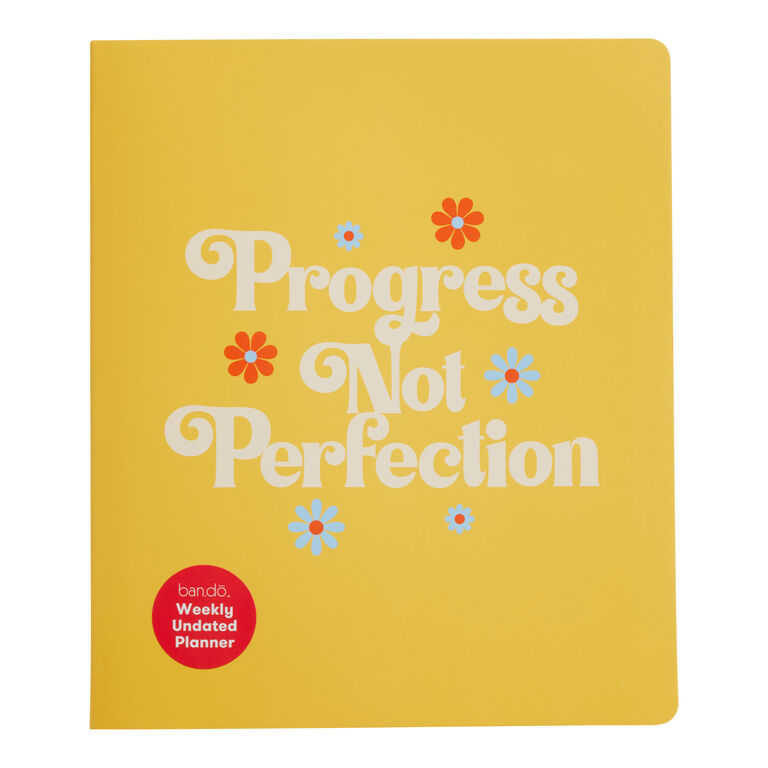 Ban.do Progress Not Perfection Spiral Weekly Planner image number 1