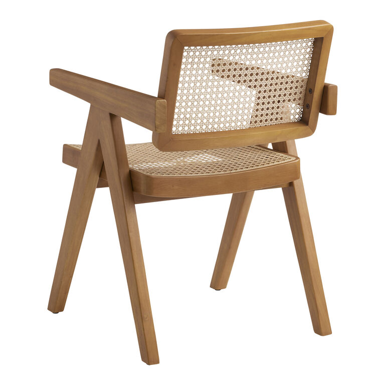 Lana Rattan Cane and Wood A Frame Dining Chair Set of 2 image number 4