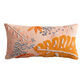 Coral And Blue Tropical Palms Indoor Outdoor Lumbar Pillow image number 0