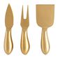 Rumbled Gold Cheese Knives 3 Piece Set image number 0