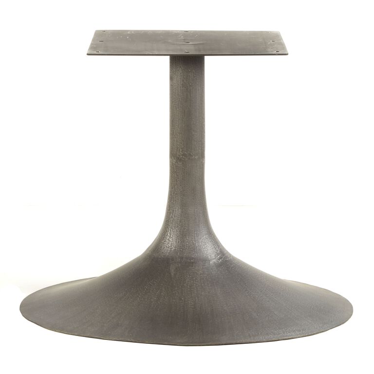 Gibson Oval Reclaimed Pine and Metal Dining Table image number 3