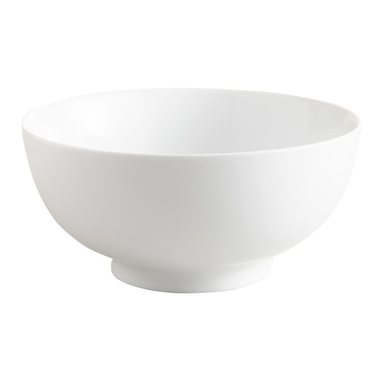 Small White Porcelain All Purpose Bowls Set Of 2 image number 1