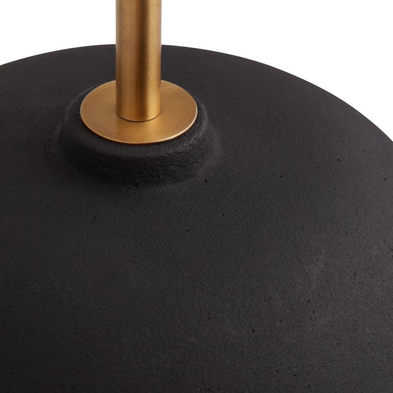 Black Ceramic Table Lamp Base image number 4