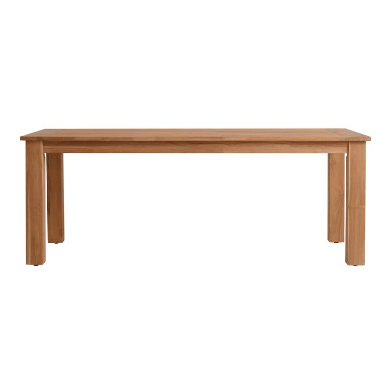 Calero Natural Teak Outdoor Dining Table image number 2