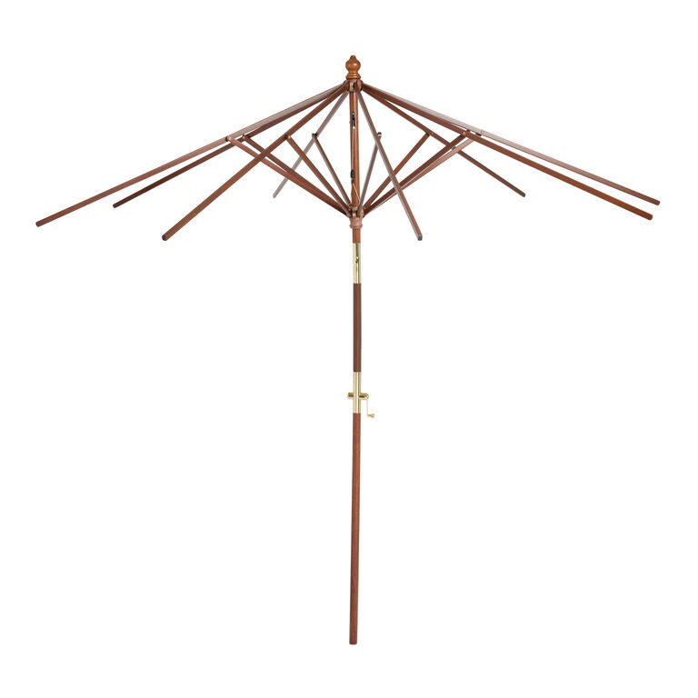 Wood Crank Lift Tilting 9 Ft Patio Umbrella Frame and Pole image number 3