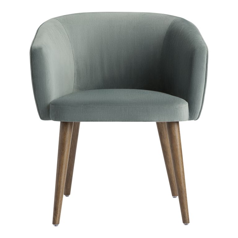 Chelsea Curved Back Upholstered Dining Armchair image number 3