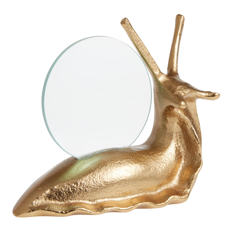 Gold Metal Snail Magnifying Glass image number 1