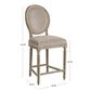 Paige Round Back Upholstered Counter Stool image number 3