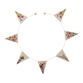 Multicolor Cotton Floral Pennant Garland image number 1