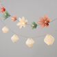 Origami Flowers LED 10 Bulb Battery Operated String Lights image number 4