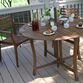 Danner Round Eucalyptus Folding Outdoor Dining Table 4 Ft image number 1