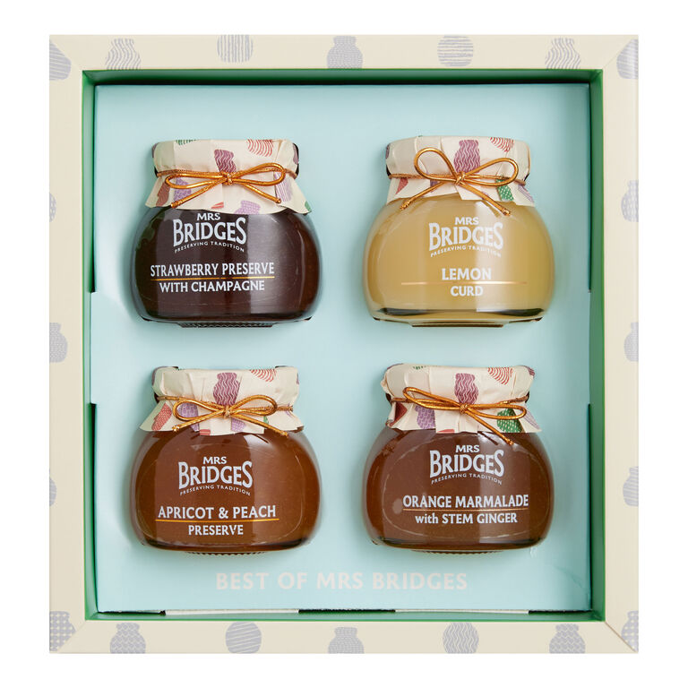Mrs Bridges Mini Best of Preserves and Marmalades Gift Box 4 Pack image number 1