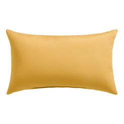Sunbrella Buttercup Canvas Outdoor Lumbar Pillow