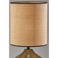 Eden Natural Rattan and Green Glass Table Lamp image number 4