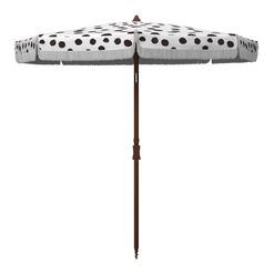 Polka Dot 6.5 Ft Tilting Patio Umbrella