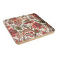 Square Metal Floral Hand Painted Serving Tray Collection image number 1