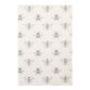 White And Charcoal Allover Bee Print Kitchen Towel image number 1