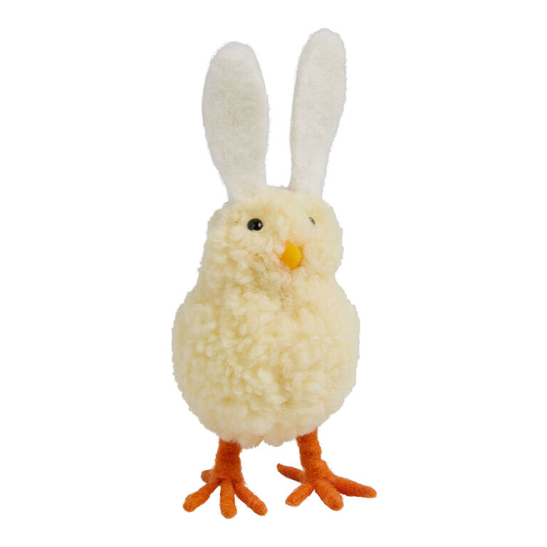Wool Spring Chick With Bunny Ears Decor image number 2