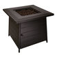 Emuco Square Black Steel Gas Fire Pit Table image number 0
