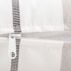 Sunbrella Linen Stripe Outdoor Lumbar Pillow
