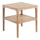 Indio Whitewash Reclaimed Pine End Table with Shelf image number 0