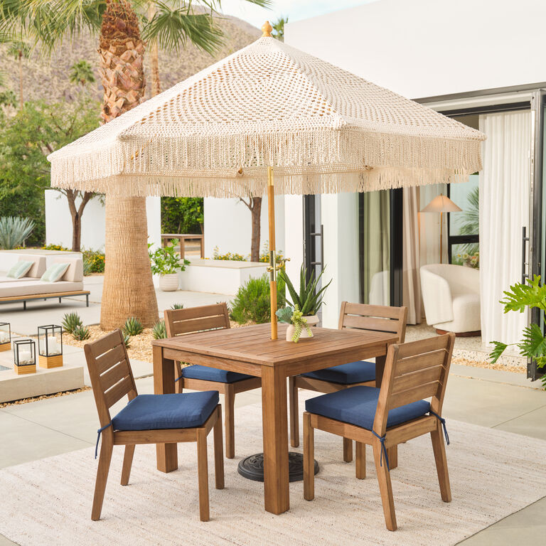 Corsica Light Brown Eucalyptus Outdoor Dining Chair image number 2