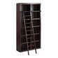 Augustus Roasted Cocoa Wood Bookshelf Ladder image number 2