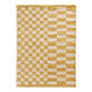 Two Tone Checkered Handwoven Wool and Cotton Area Rug image number 0