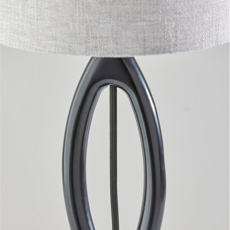 Welsey Contoured Rubber Wood Table Lamp image number 5