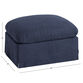 Brynn Feather Filled Swivel Chair Ottoman image number 5