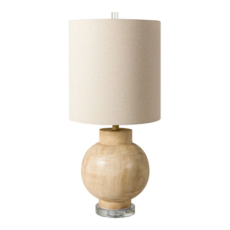 Clements Faux Wood Bulb Table Lamp image number 1