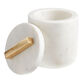 White Marble Canister With Lid image number 2