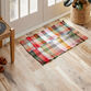Nilani Red Multicolor Stripe Recycled Chindi Area Rug image number 1